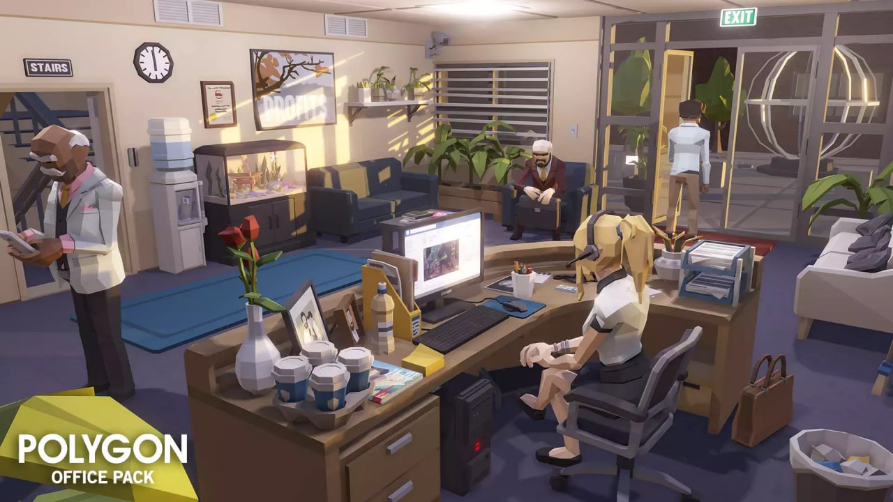 POLYGON Office - Low Poly 3D Art by Synty📱 - изображение 4